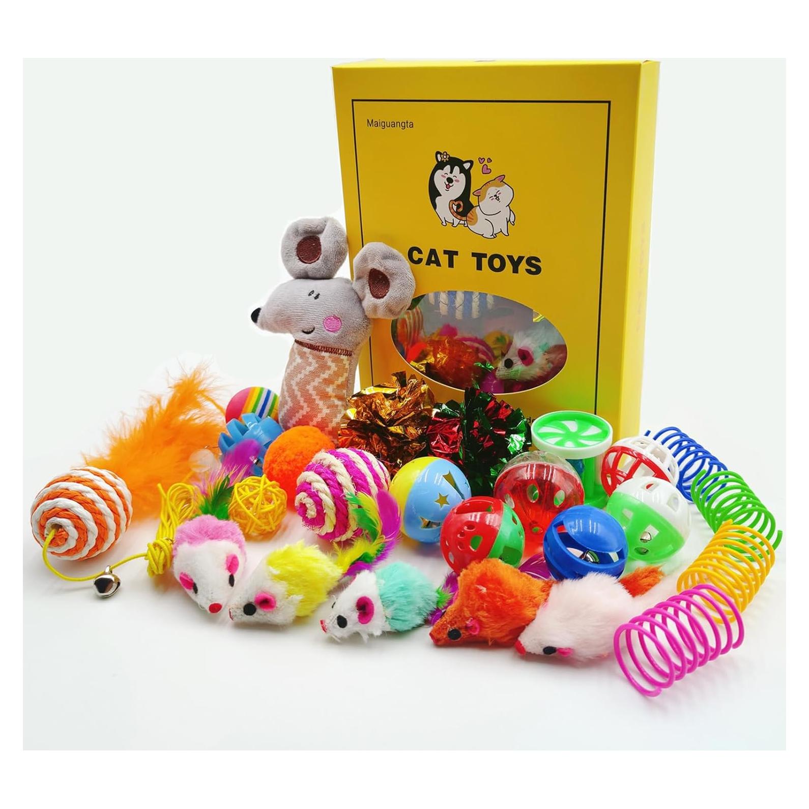 25 Juguetes para Gatos Maiguangta - Variedad de Entretenimiento