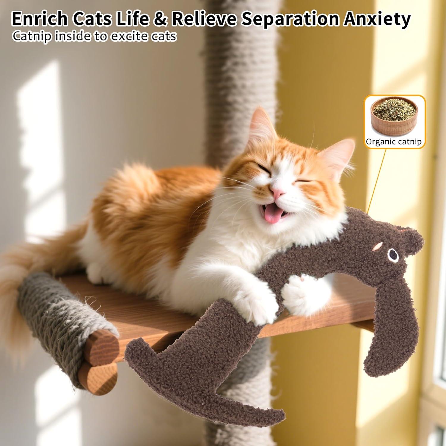 Juguete para Gatos ETEKYER Rellenable con Hierba Gatera 38 cm