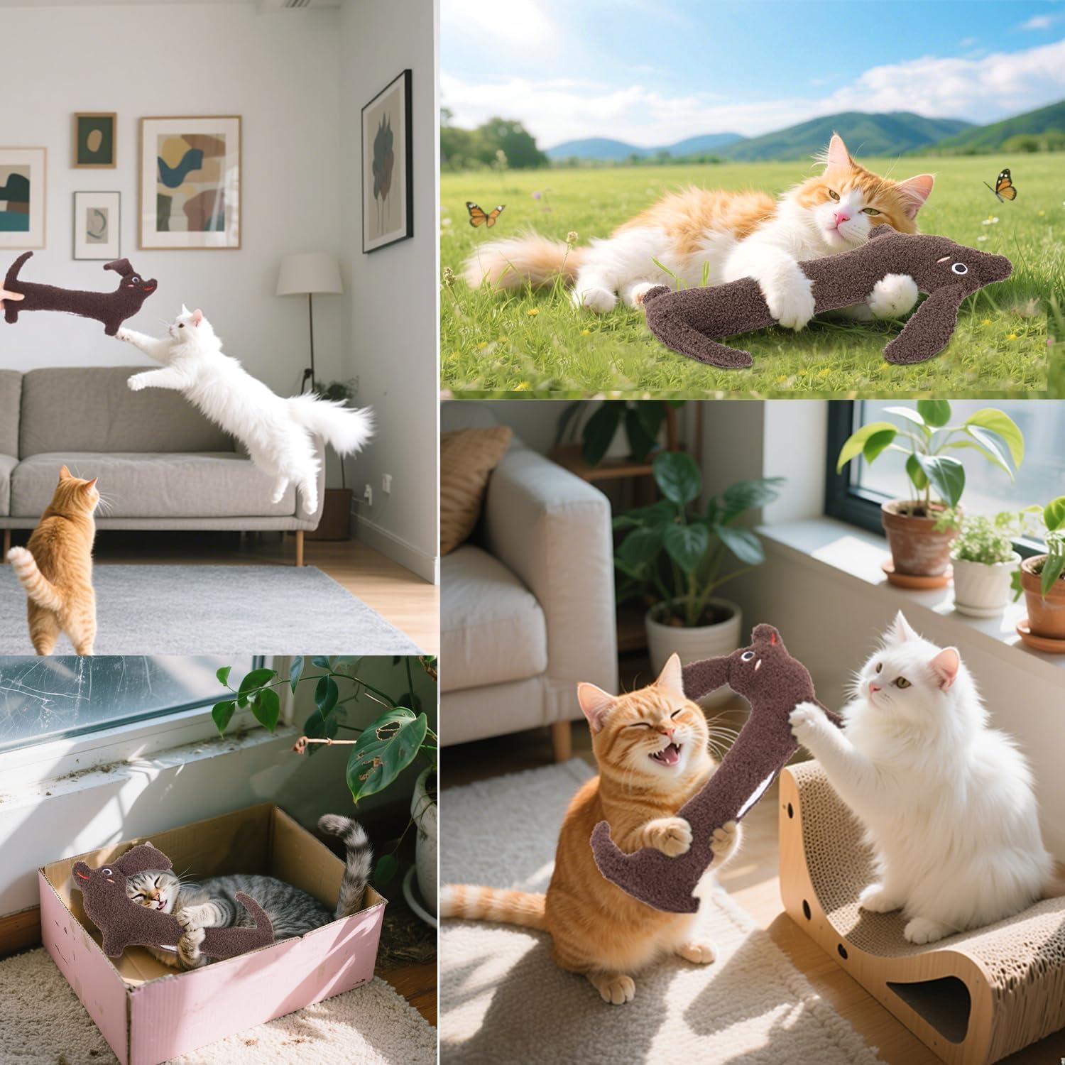 Juguete para Gatos ETEKYER Rellenable con Hierba Gatera 38 cm