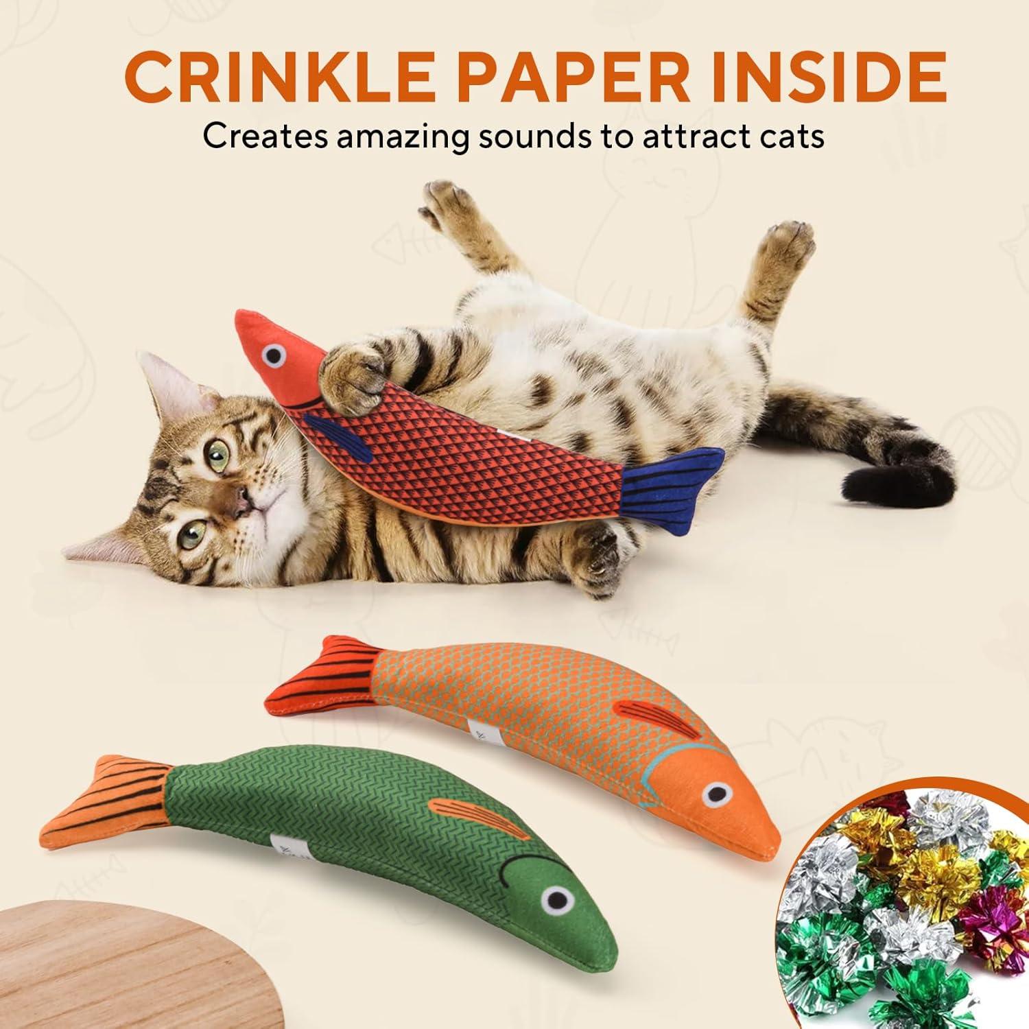 Juguetes para Gatos AUSCAT con Hierba Gatera - 3 Piezas