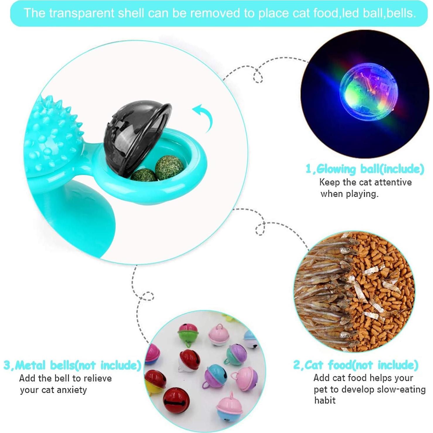 Juguete Interactivo para Gatos GBSYU con Hierba Gatera y LED