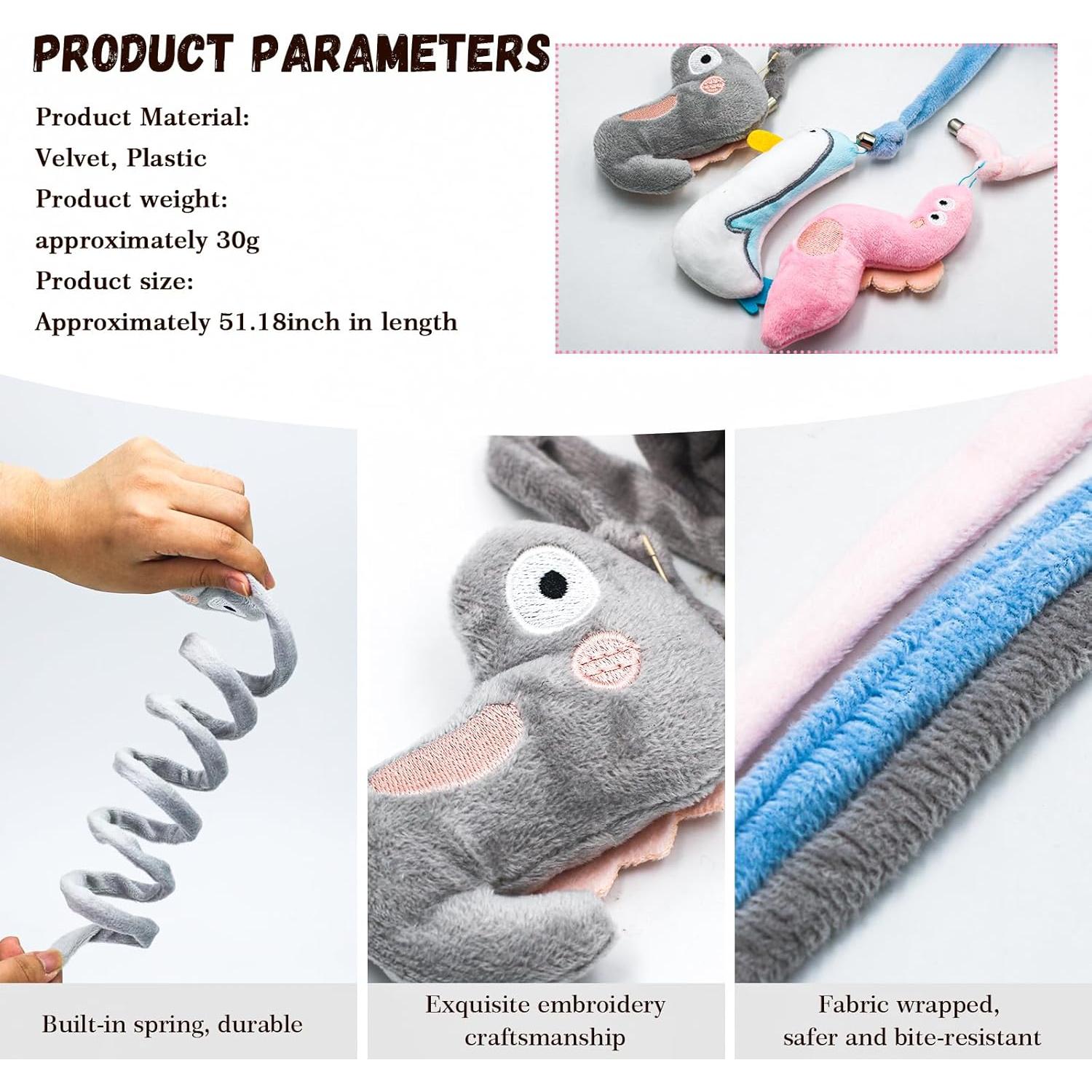 Juguetes colgantes para gatos Omawrf - 6 piezas con hierba gatera