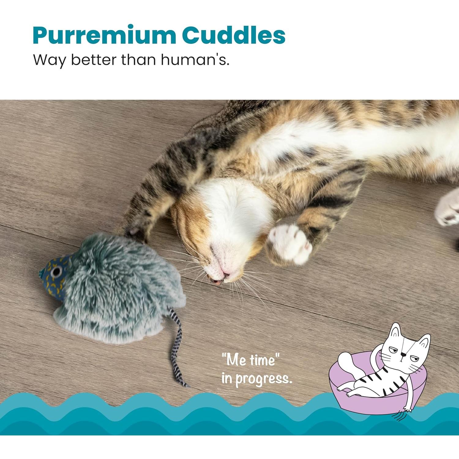 Juguete de felpa para gatos Catstages Cuddle Nocturno Azul