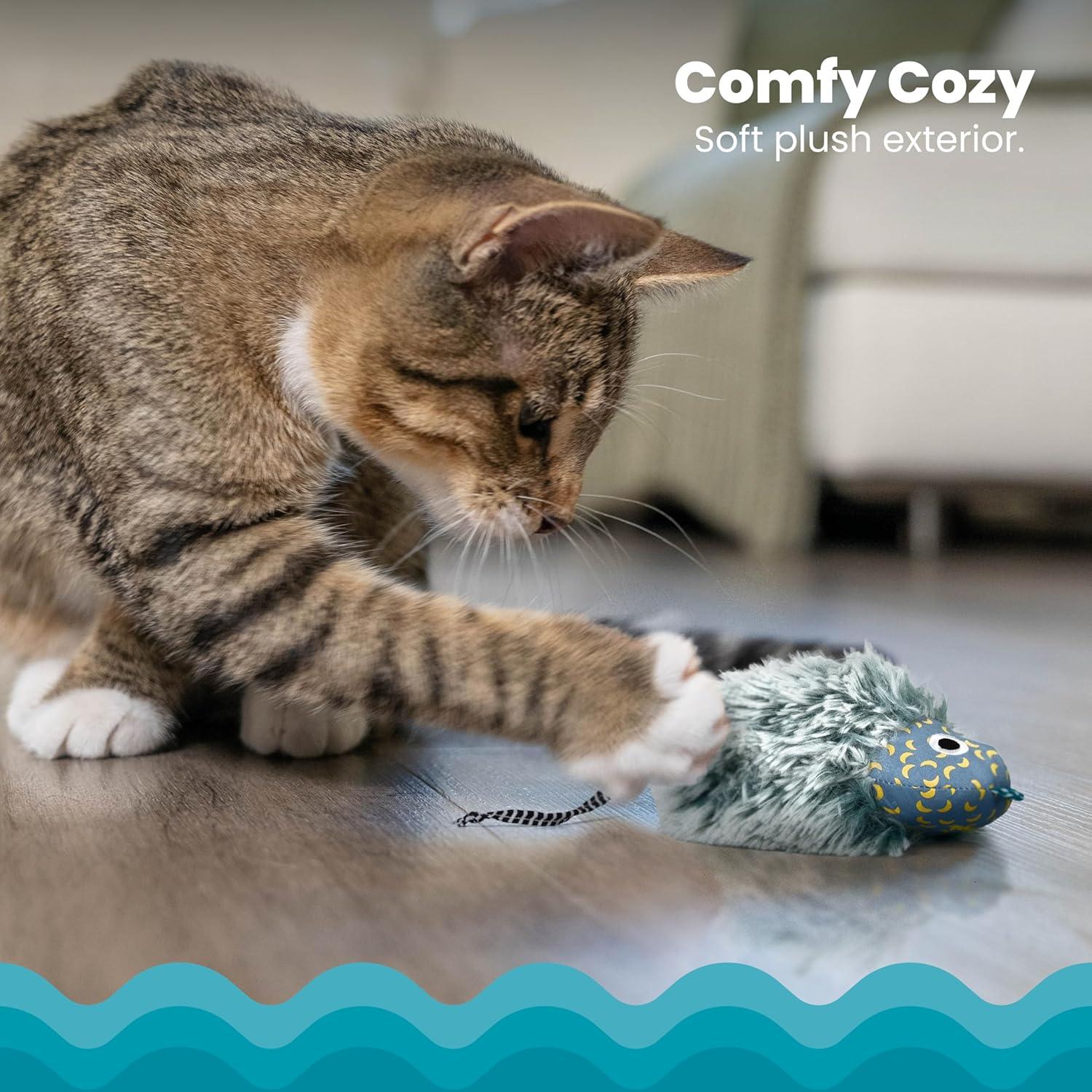 Juguete de felpa para gatos Catstages Cuddle Nocturno Azul