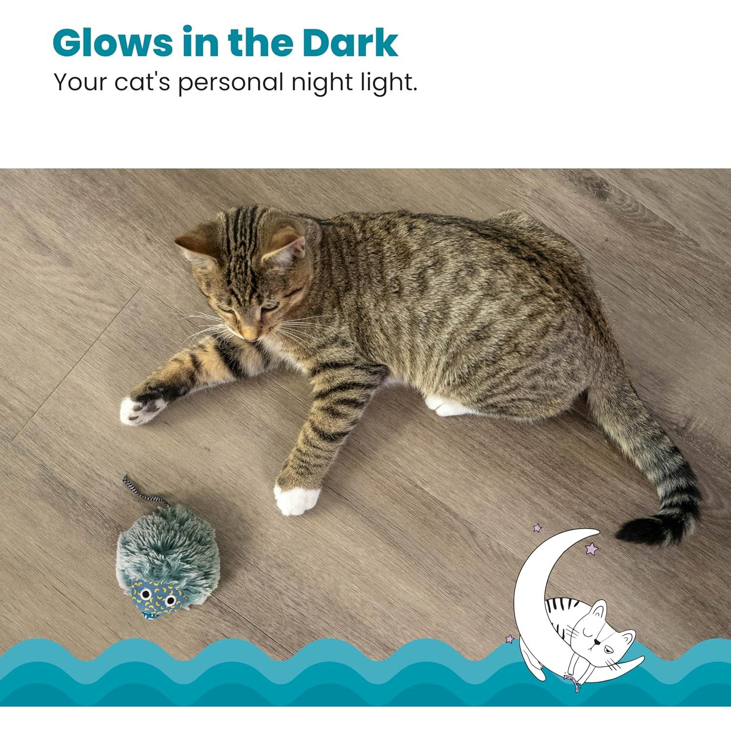 Juguete de felpa para gatos Catstages Cuddle Nocturno Azul