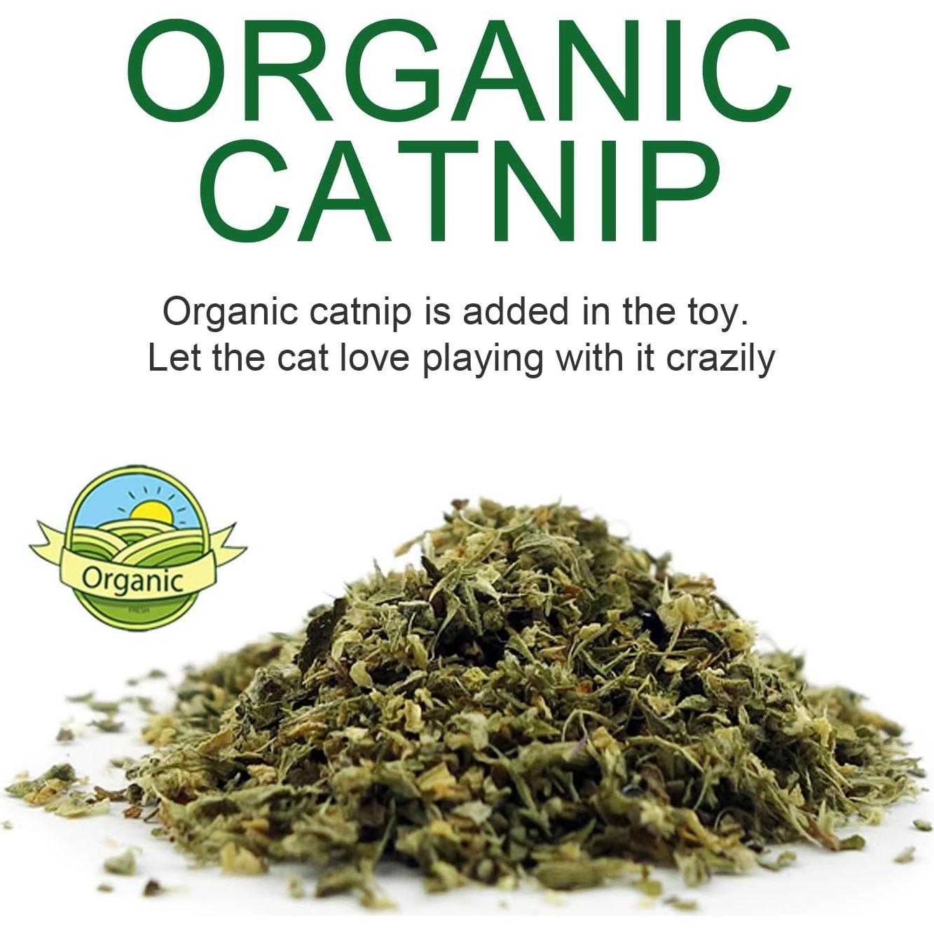 TTcat Almohada de Catnip Orgánico para Gatos 27x9.8cm Blanco