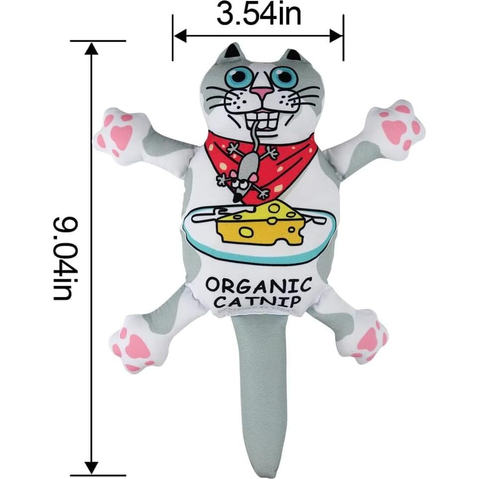 TTcat Almohada de Catnip Orgánico para Gatos 27x9.8cm Blanco