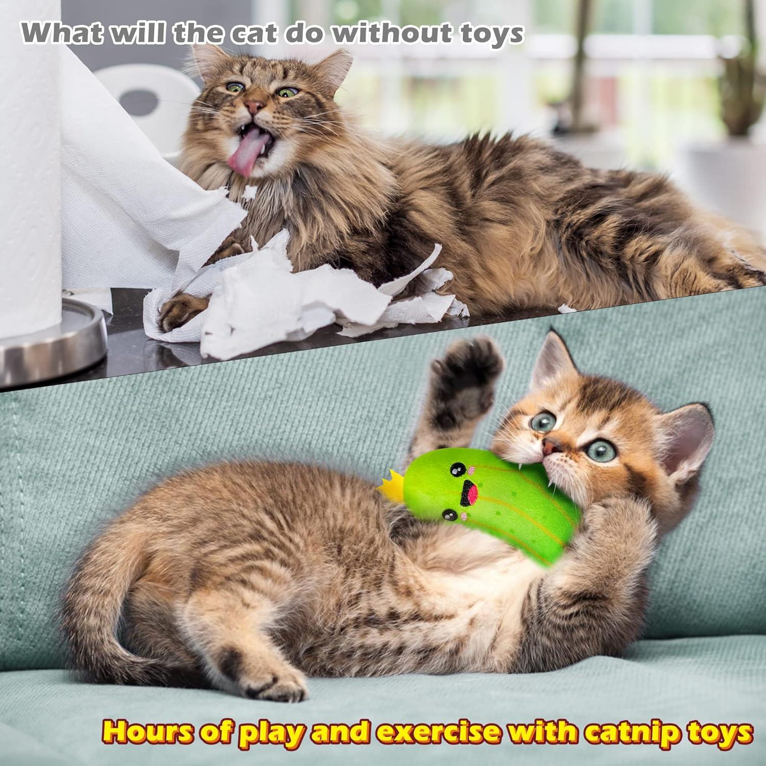 Juguetes para Gatos MALLMALL6 - 5 Piezas de Hierba Gatera