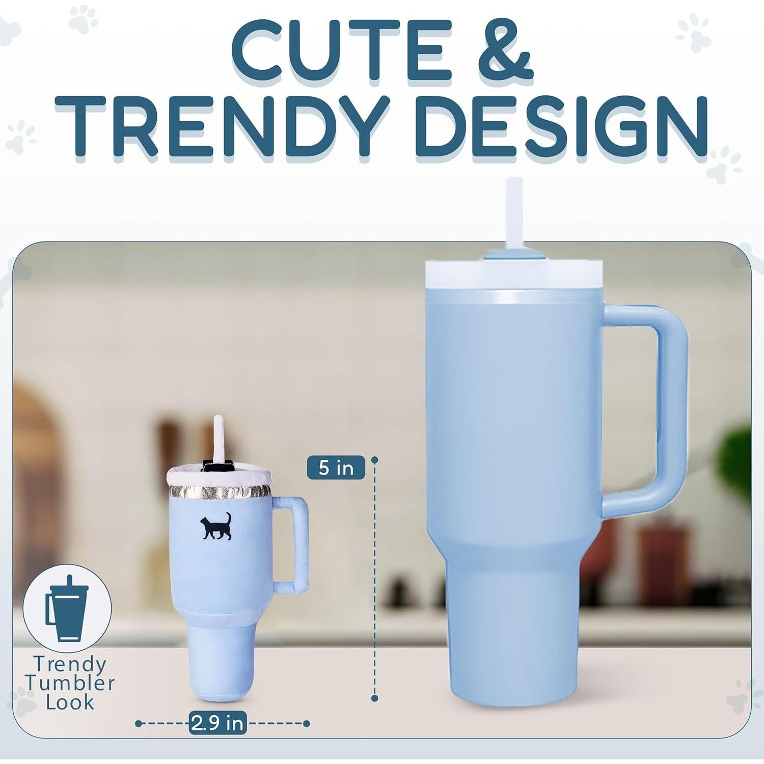 Juguete para Gato Kitty Cup Tumbler - Azul Chambray