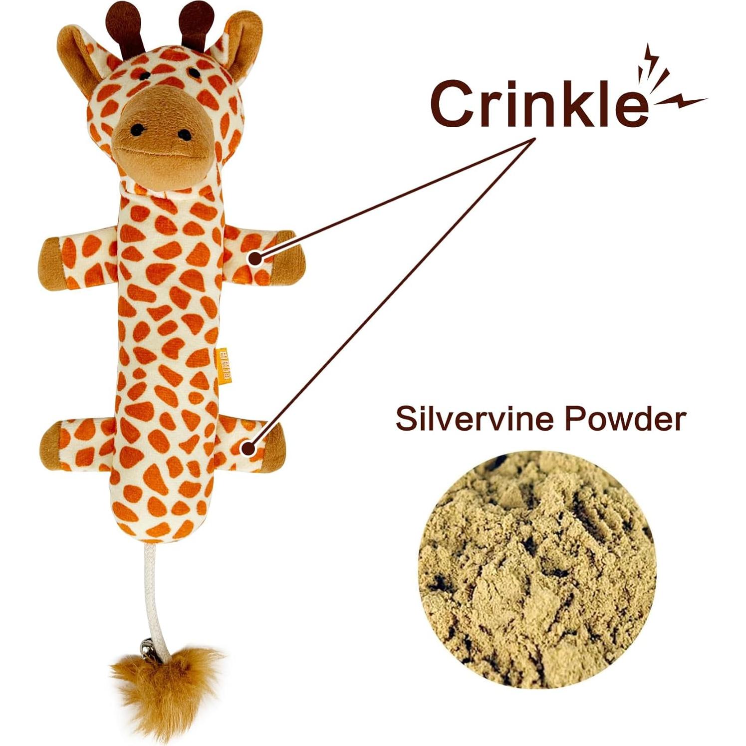 Almohada de Matatabi TTCAT para Gatos Jirafa 27 cm Suave