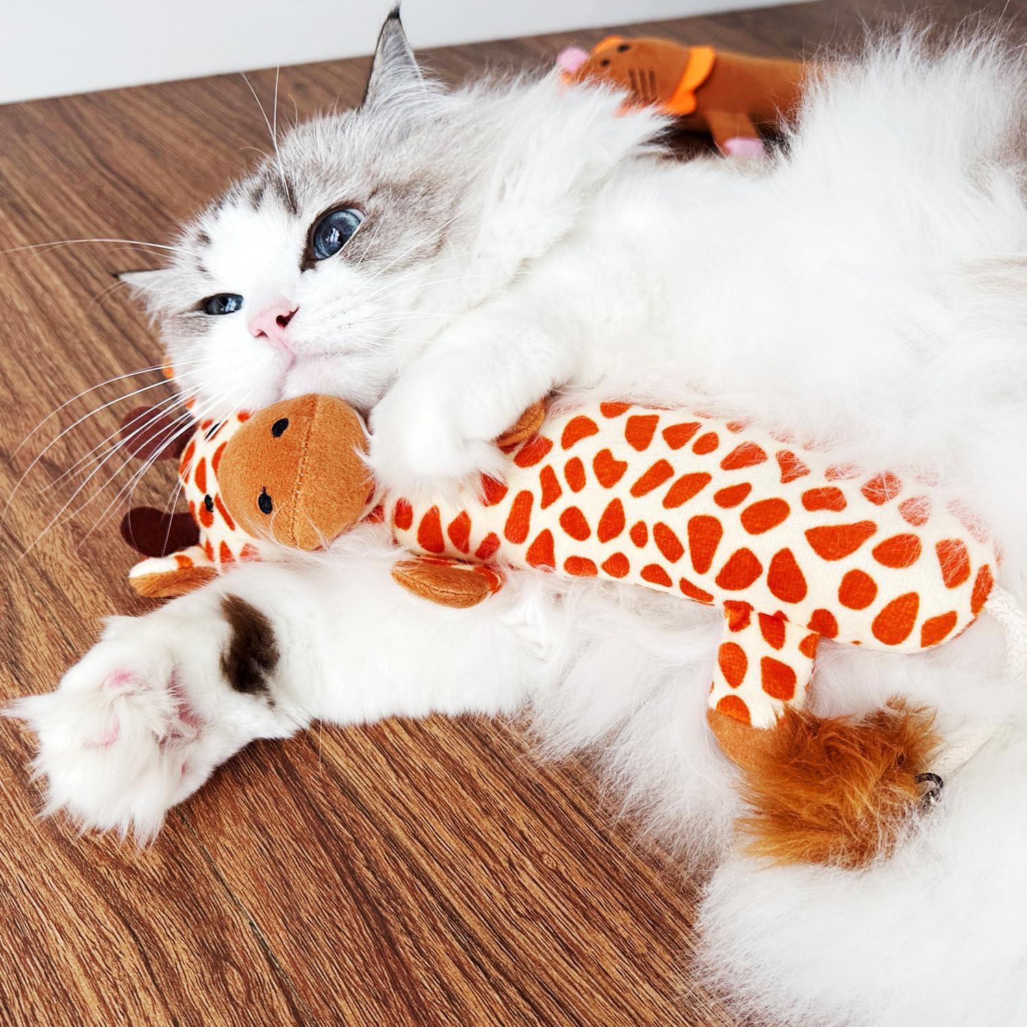 Almohada de Matatabi TTCAT para Gatos Jirafa 27 cm Suave