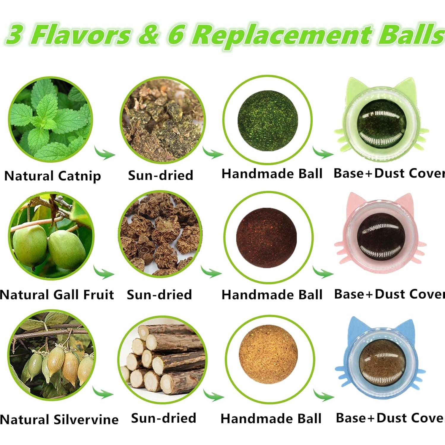 9PCS Juguetes para Gato GREMBEB con Hierba Gatera y Silvervine