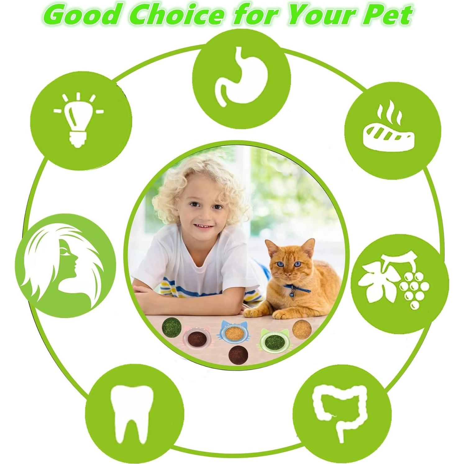 9PCS Juguetes para Gato GREMBEB con Hierba Gatera y Silvervine