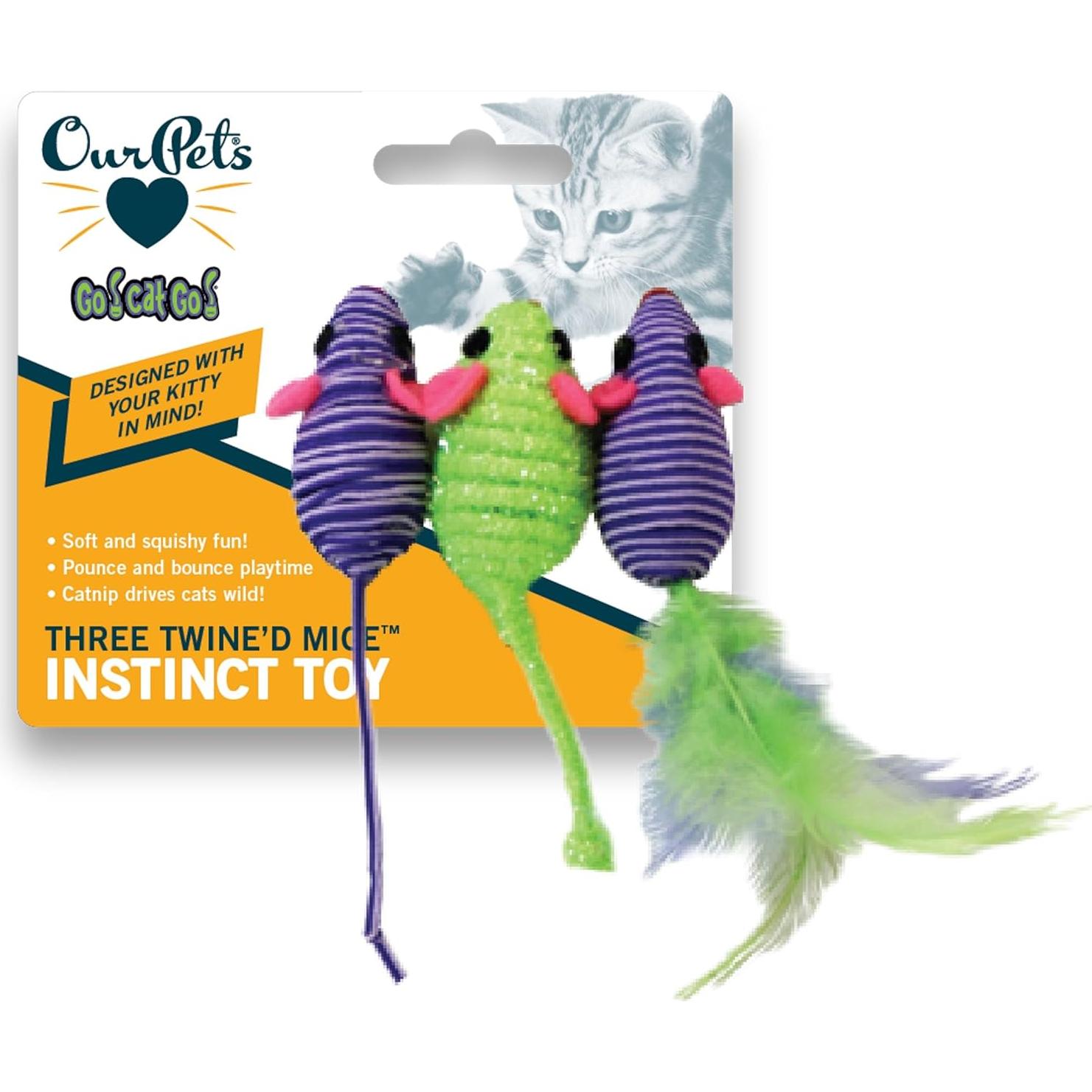 Juguete para Gato OurPets Ratón de Hierba Gatera 20.9cm