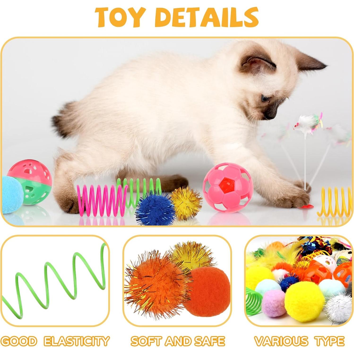 Kit de Juguetes Interactivos para Gatos QUOZUO 32 Piezas