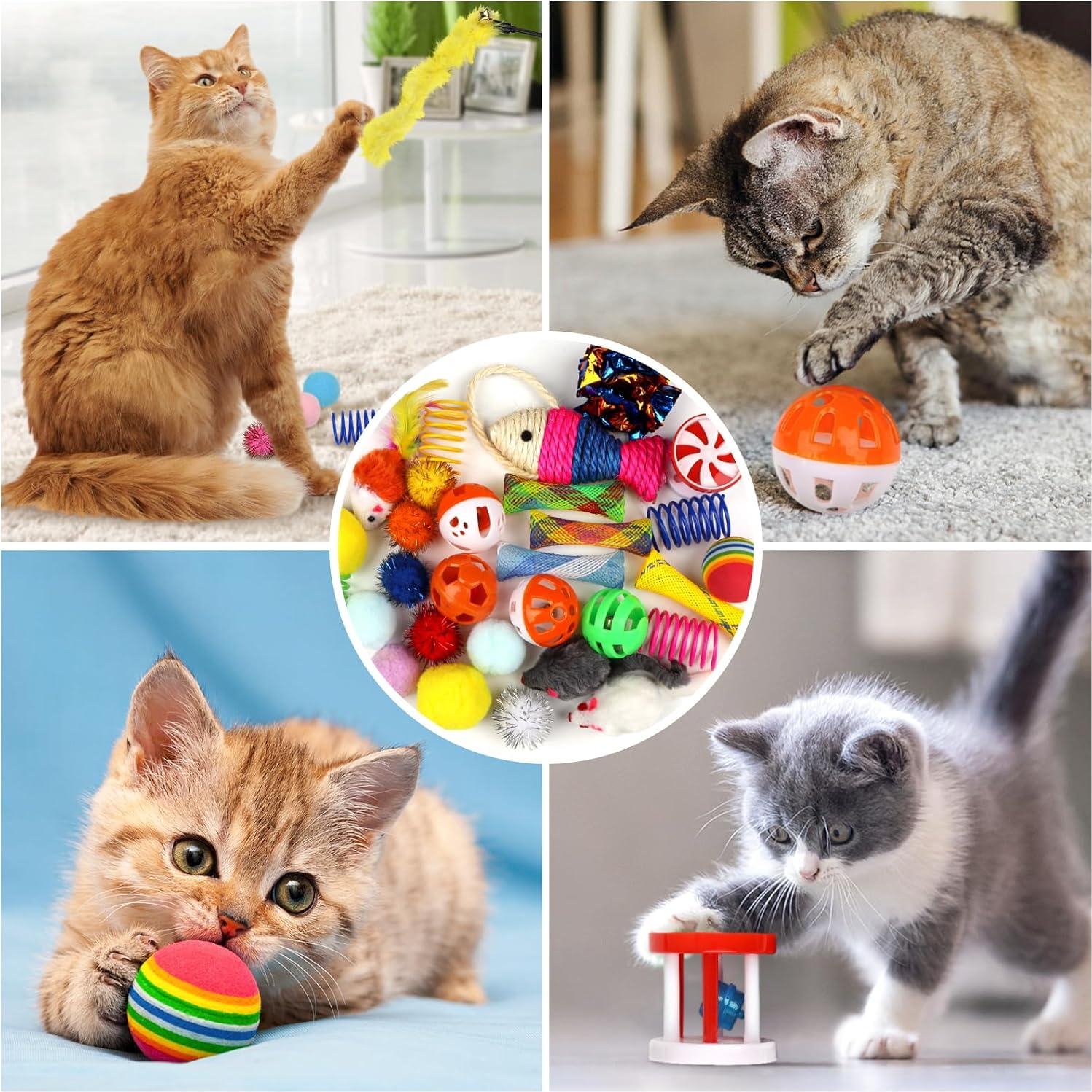 Kit de Juguetes Interactivos para Gatos QUOZUO 32 Piezas
