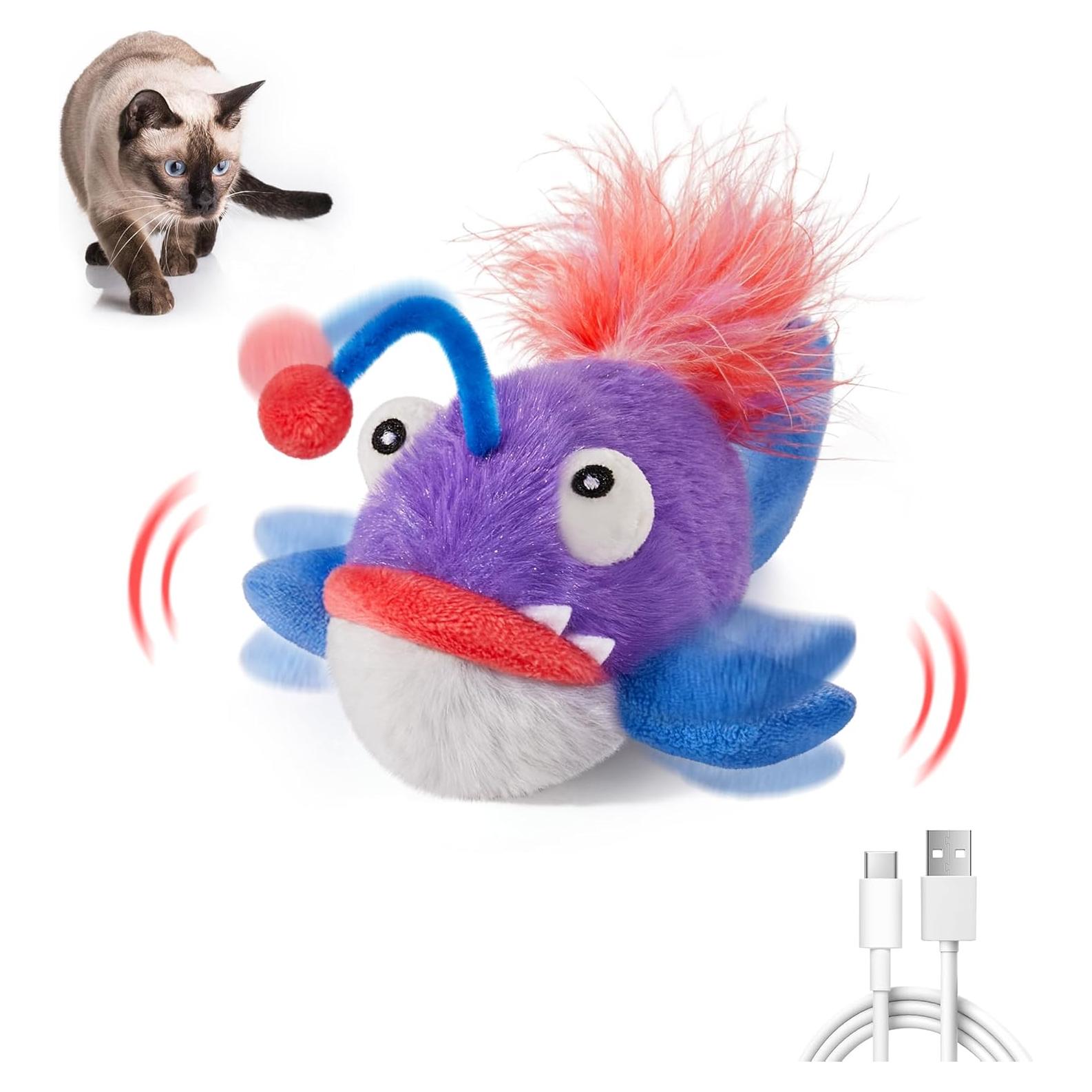 Juguete Interactivo para Gatos Potaroma Pez Aleteante 14 cm