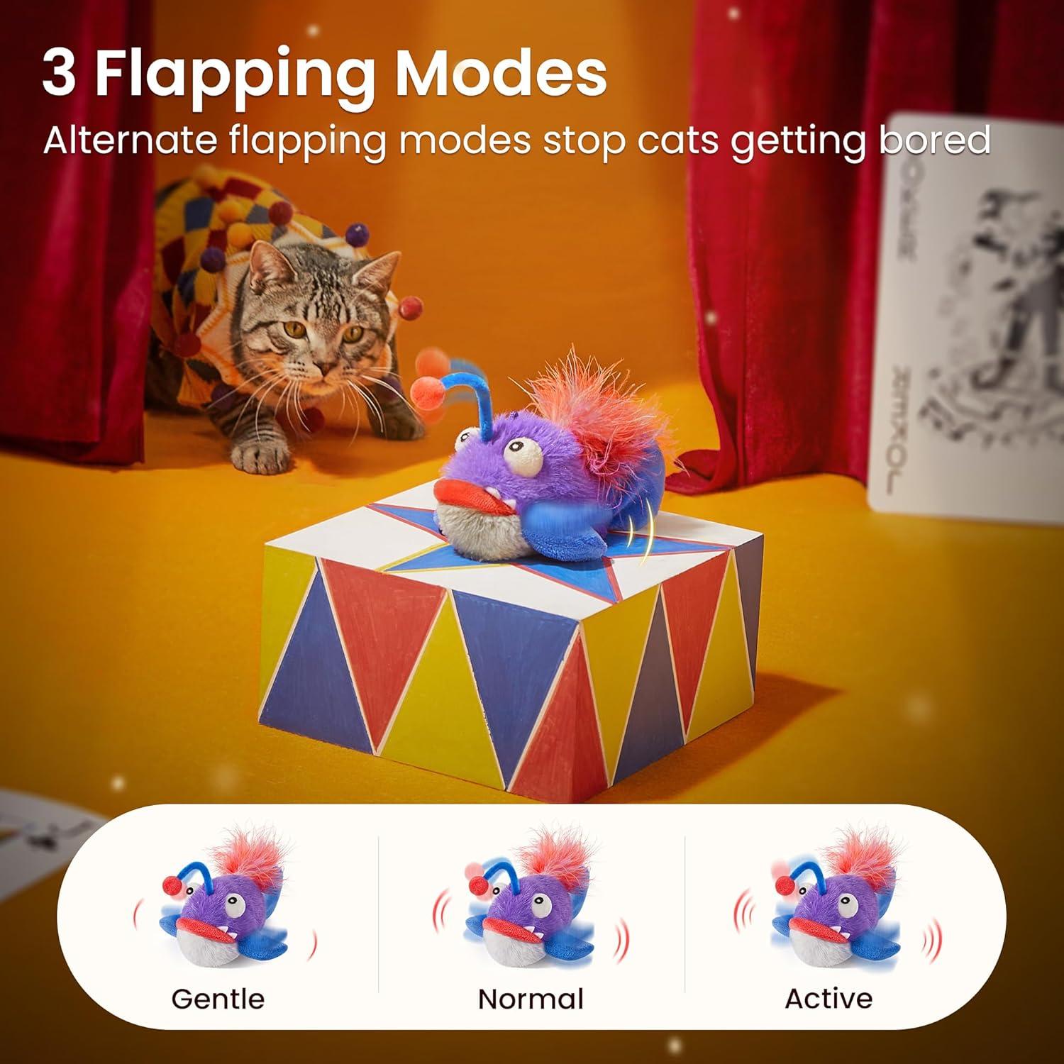 Juguete Interactivo para Gatos Potaroma Pez Aleteante 14 cm