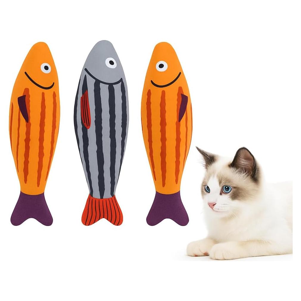 Juguetes Interactivos para Gatos PetPrana - 3 Paquete Sardina