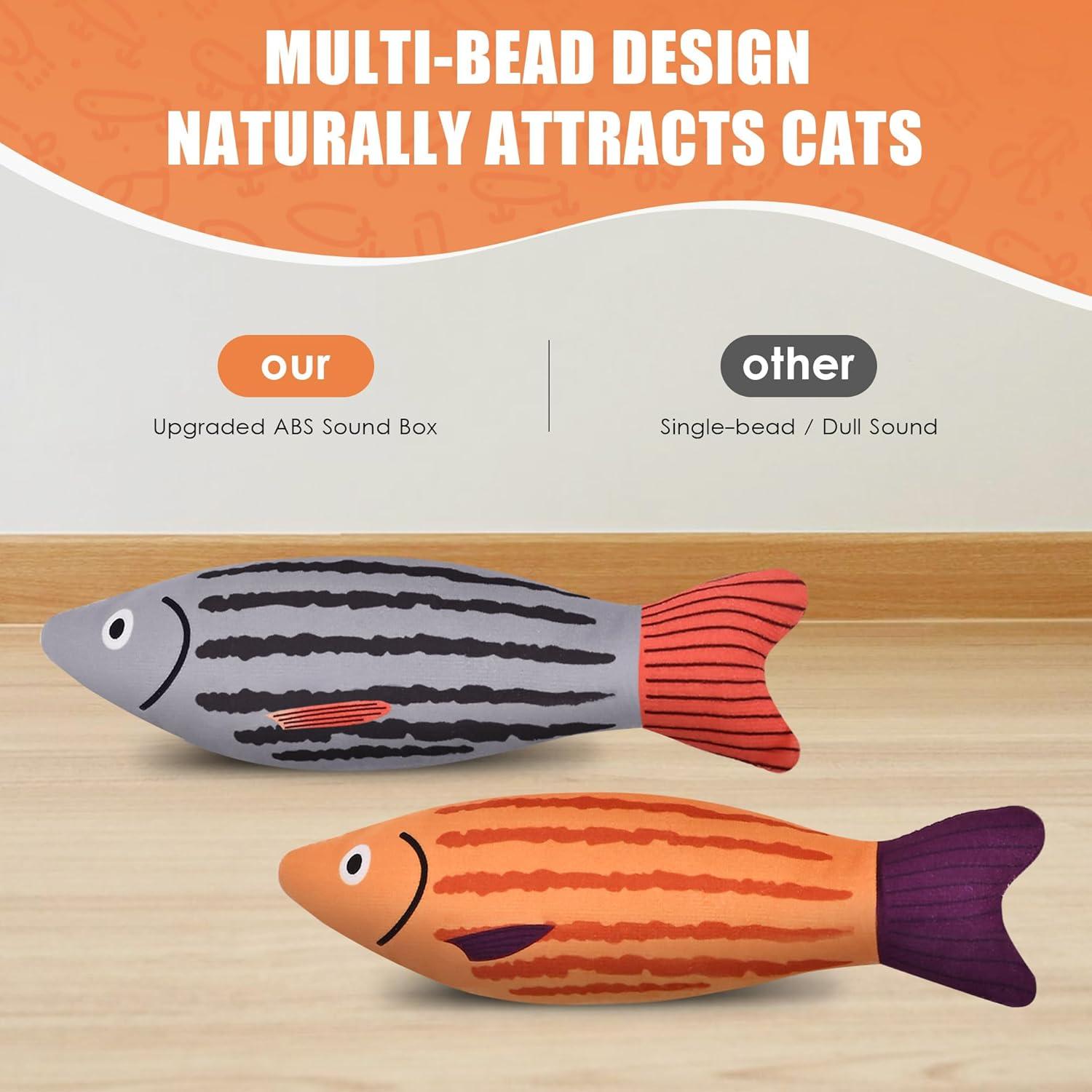 Juguetes Interactivos para Gatos PetPrana - 3 Paquete Sardina