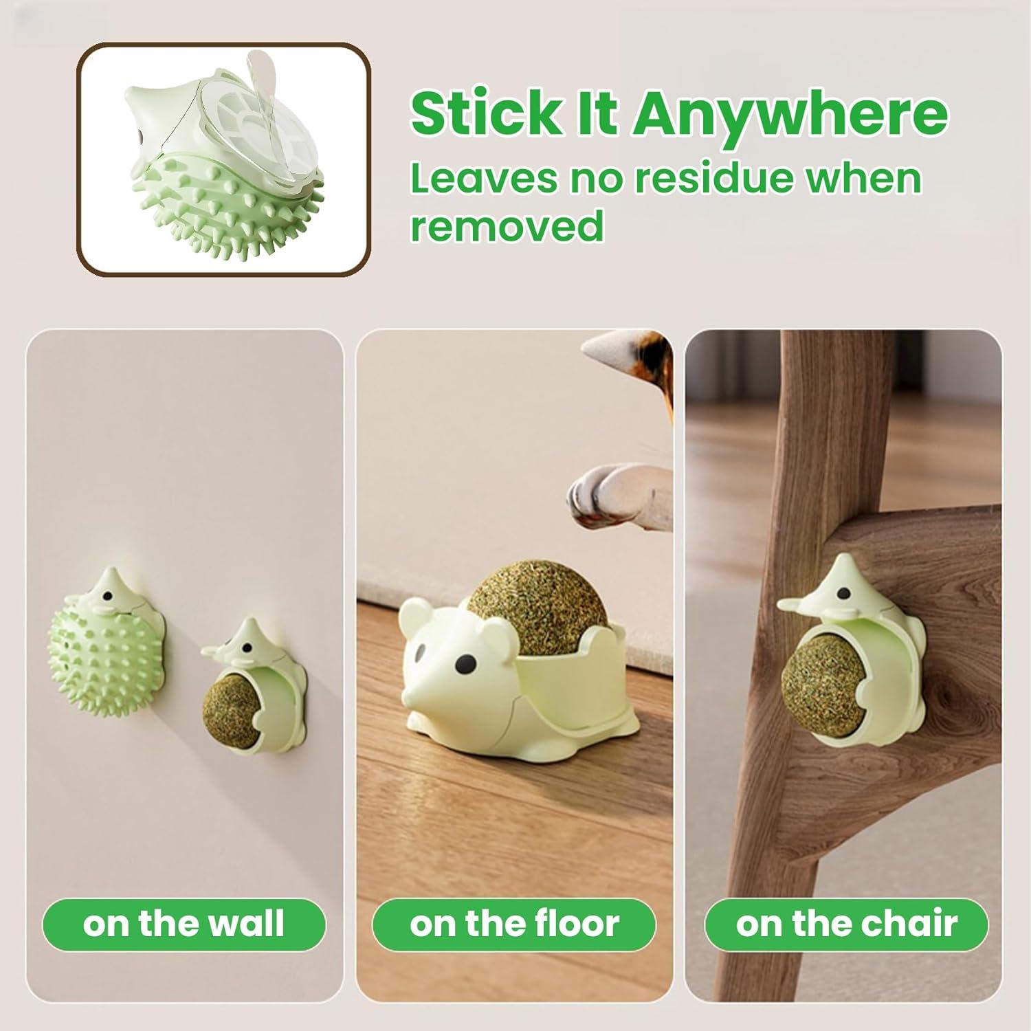 Juguetes de Hierba Gatera Petinstinct 3 Conchas 6 Bolas