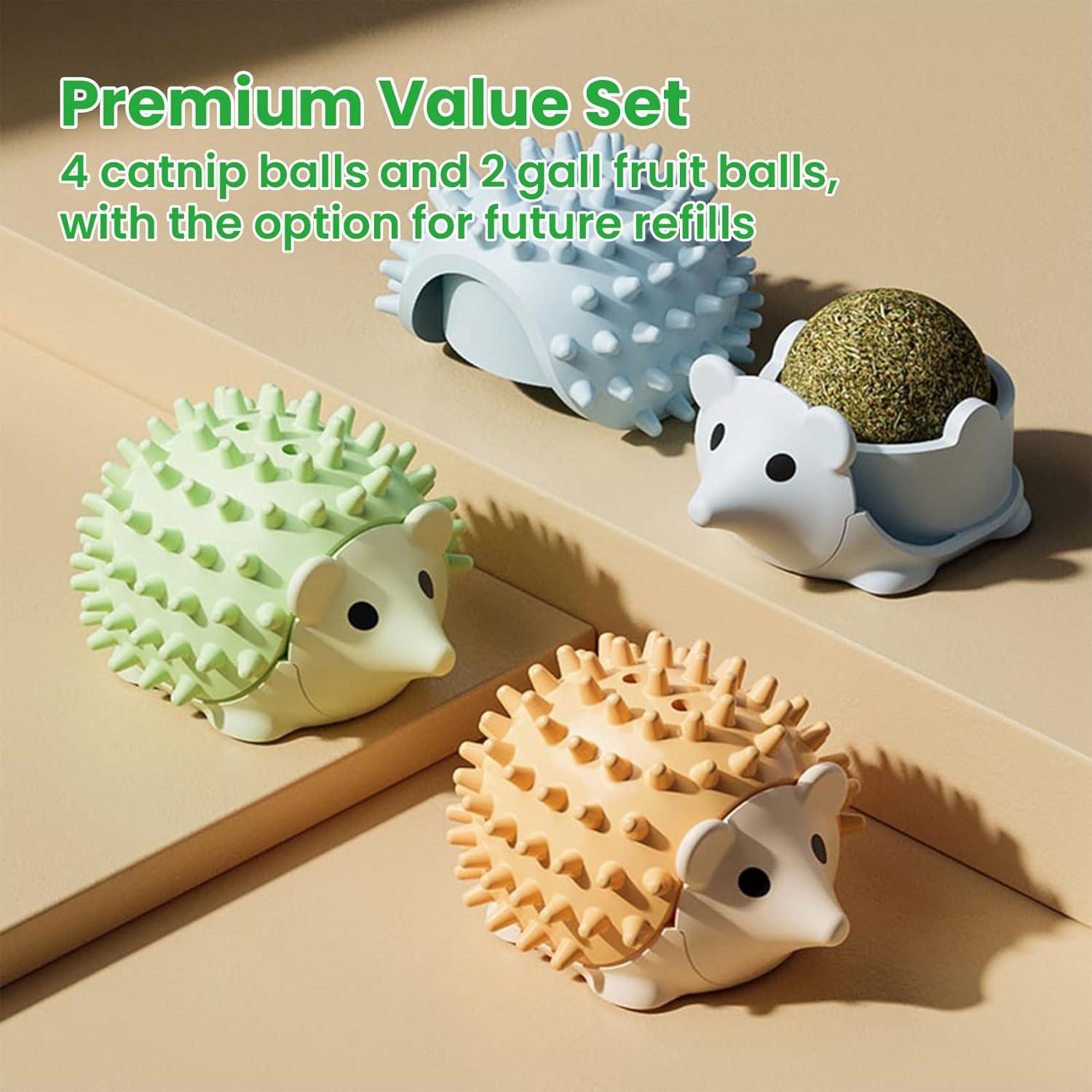 Juguetes de Hierba Gatera Petinstinct 3 Conchas 6 Bolas