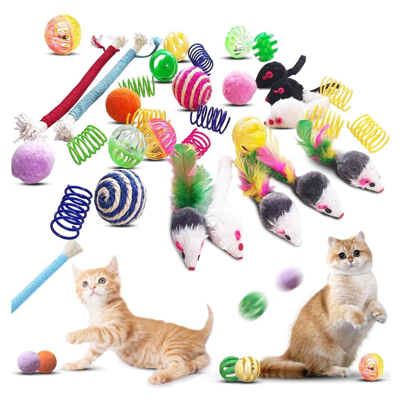 Set de Juguetes Interactivos para Gatos YULOYI - 34 Piezas