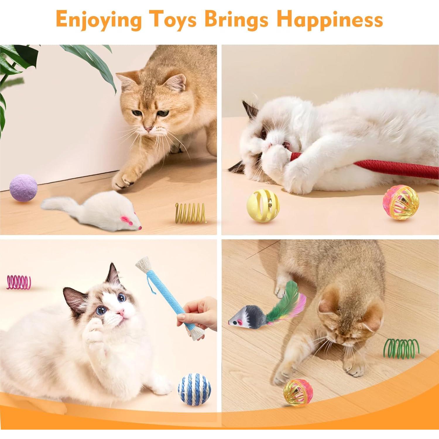 Set de Juguetes Interactivos para Gatos YULOYI - 34 Piezas