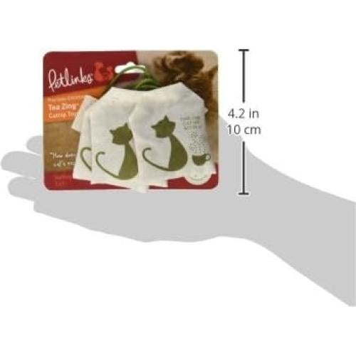 Juguetes para Gato Petlinks Tea Zing - Set de 3 con Hierba Gatera