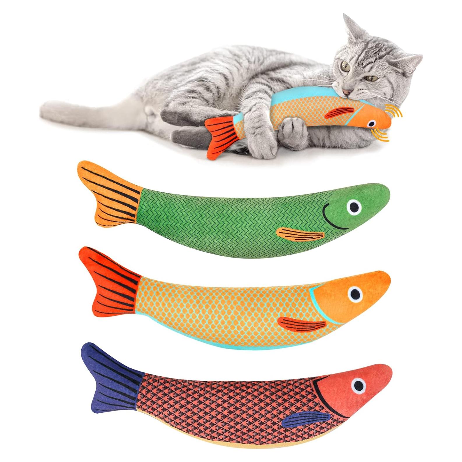 Juguete Interactivo para Gatos WONOWPA 3PCS con Hierba Gatera