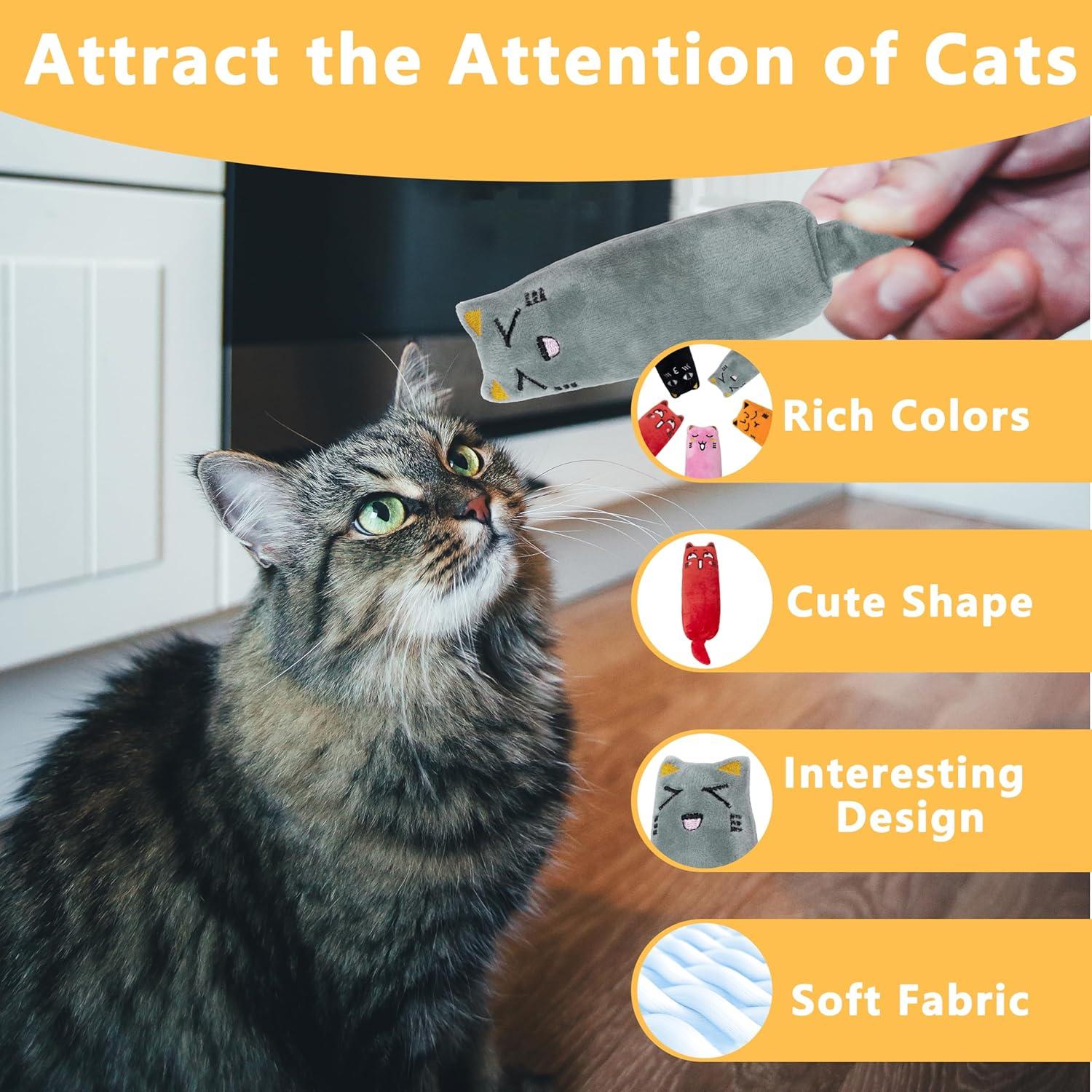 5 Juguetes para Gato Maiiu con Hierba Gatera - Diversión Segura