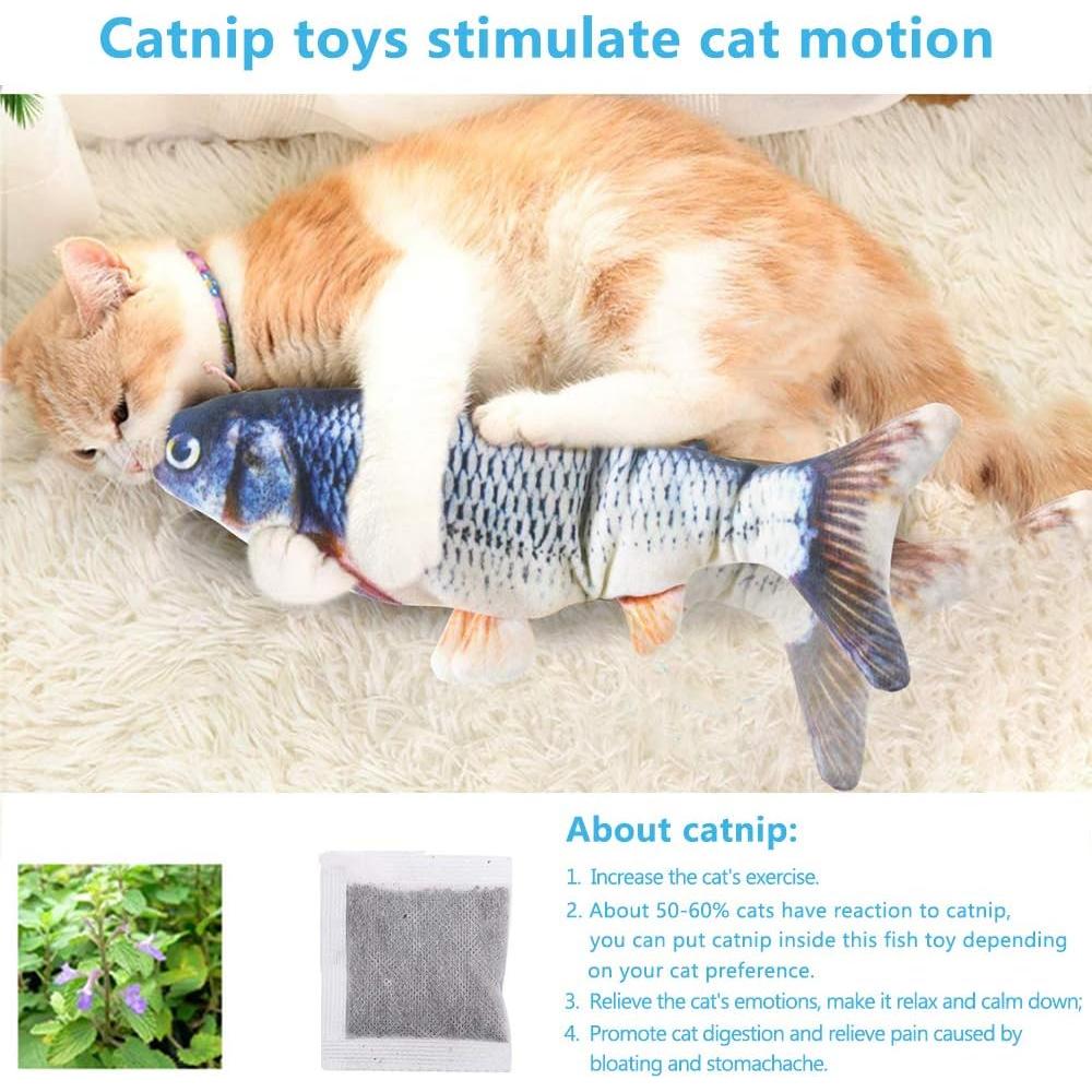 Juguete Interactivo para Gatos Tocirelo Pez Floppy 27.94 cm