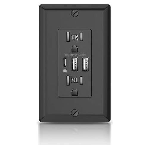 Enchufe USB C 30W 6.0A Alastech Negro 15 Amperios