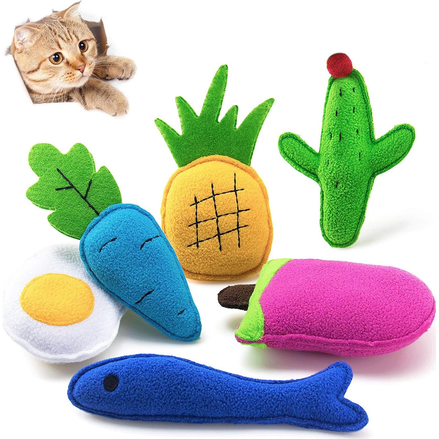 Juguetes de Catnip AWOOF para Gatos - Paquete de 6 Interactivos