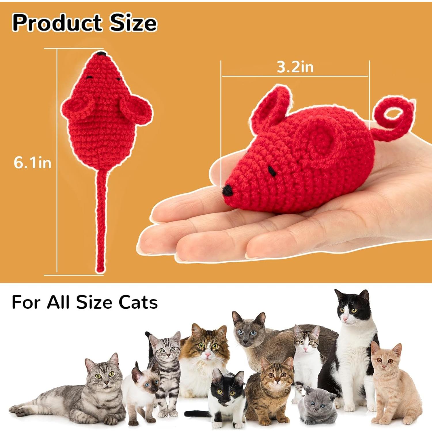 Juguetes para Gato Retro Shaw - Ratones de Hierba Gatera 3 Pcs
