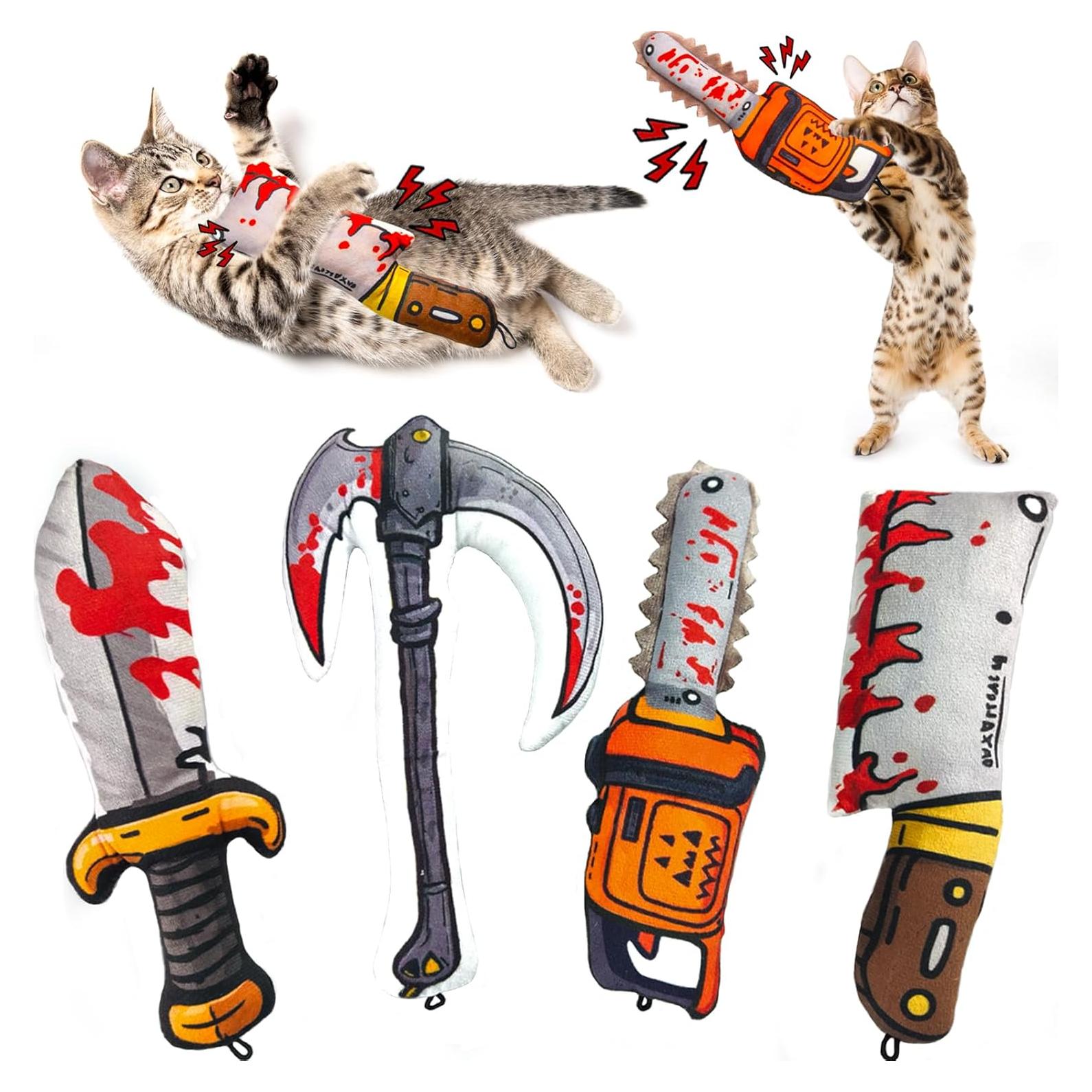 Juguetes para Gatos XIFOWE 4 PCS con Catnip y Sonido