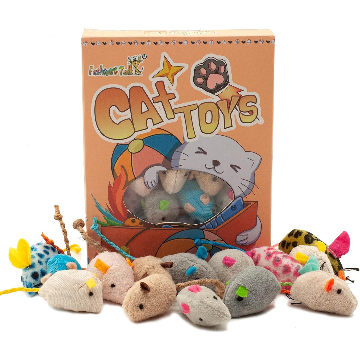 Juguetes para Gatos Fashion's Talk - 32 Ratones de Catnip