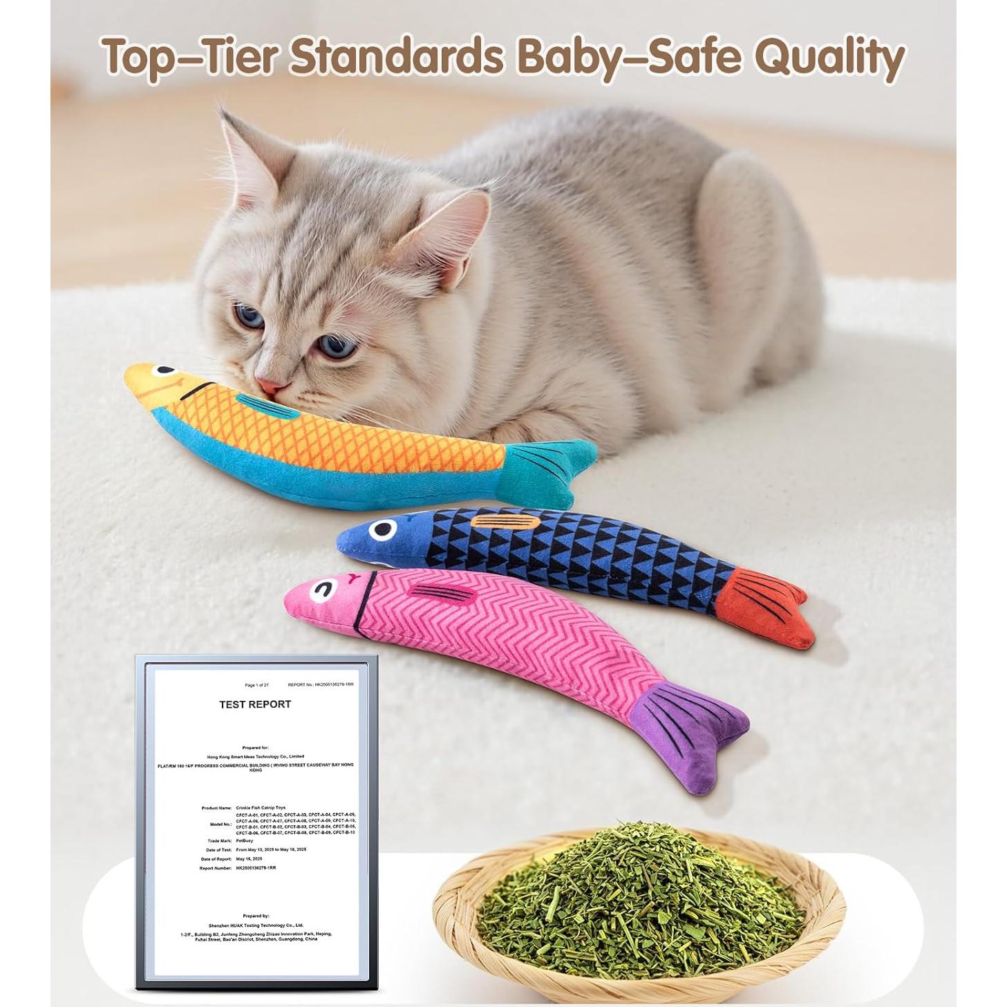 Juguetes Interactivos para Gatos PetBusy - Paquete de 3 con Catnip