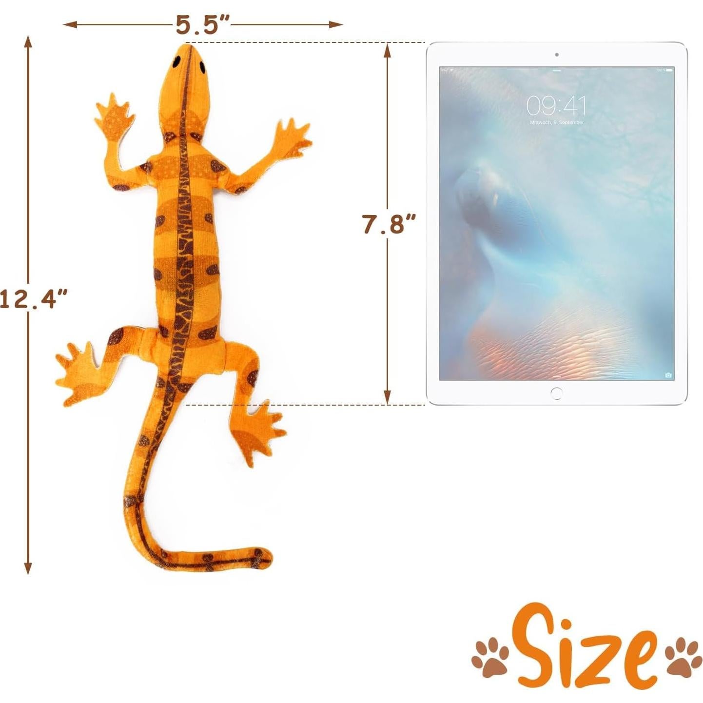 Juguetes de Gato CiyvoLyeen Set de 4 Lagartos Catnip 35.56 cm