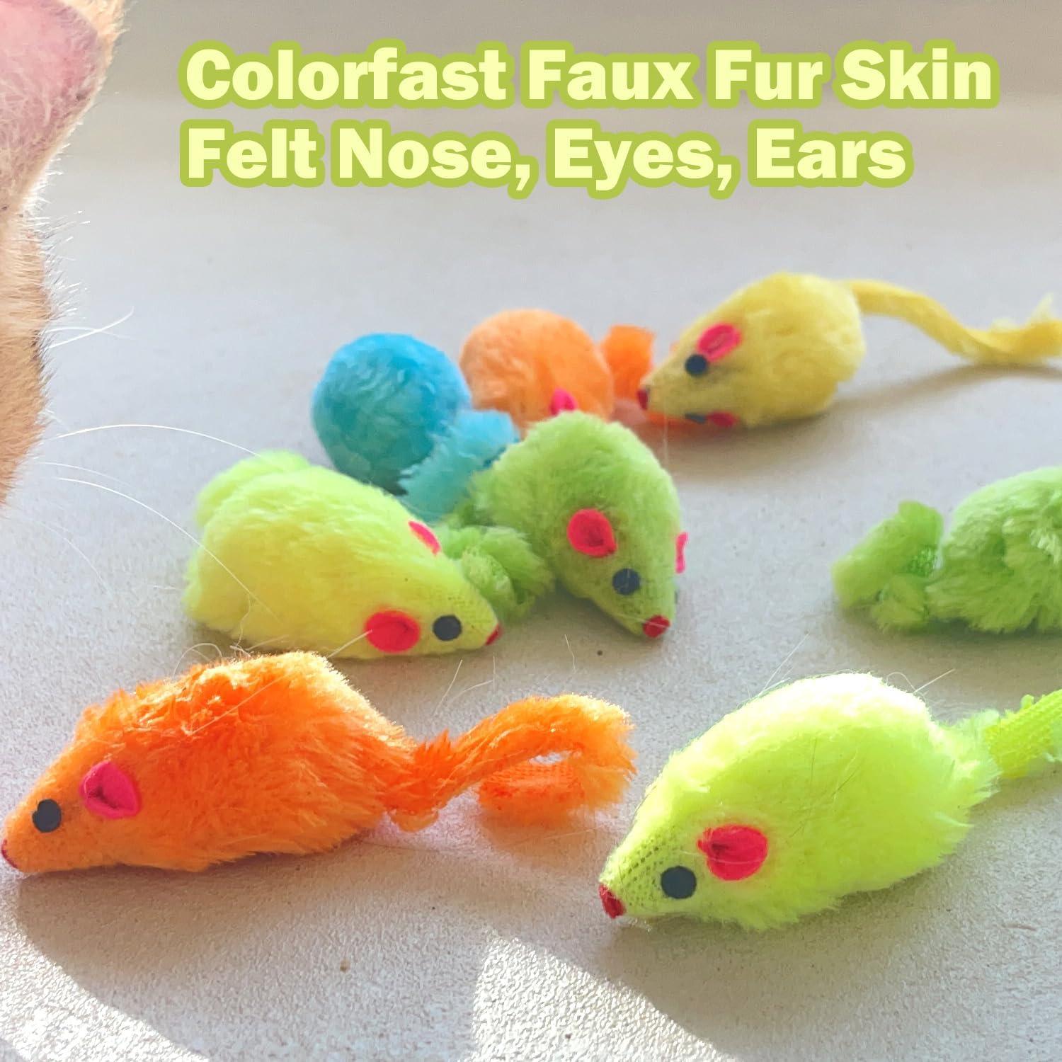 12 Juguetes de Ratón para Gato MeoHui con Sonajero y Hierba Gatera