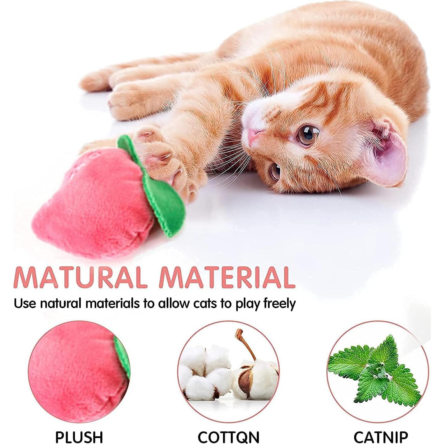 Juguetes para Gatos AZOFFYIU - Catnip Suaves y Crujientes, 12 Piezas