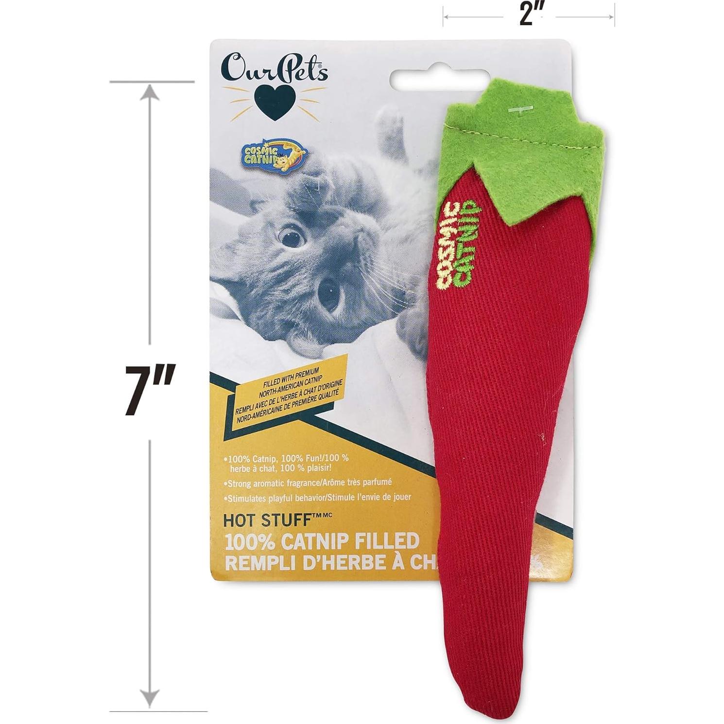 Juguete Interactivo para Gato OurPets Relleno de Hierba Gatera