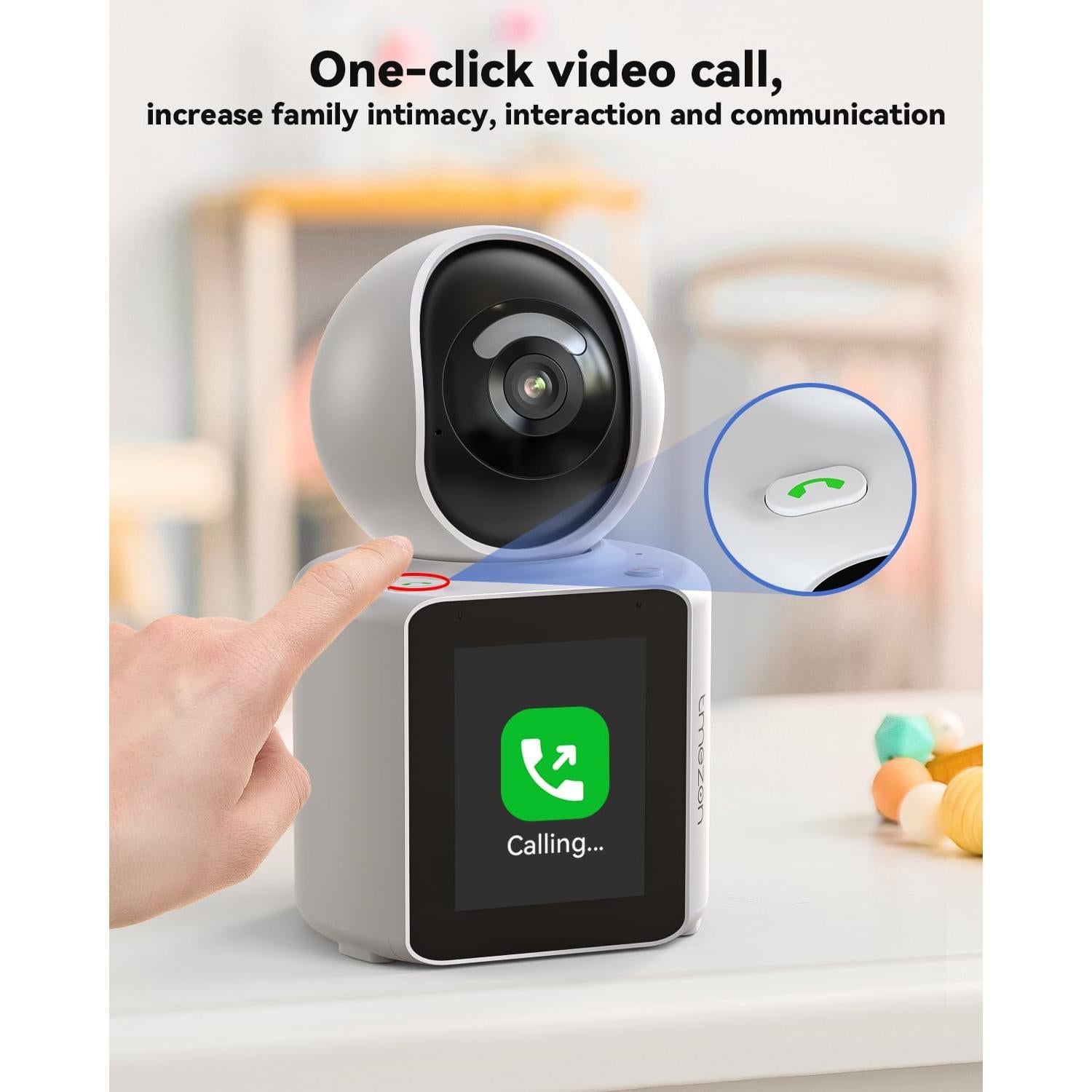 Cámara de Video TMEZON 1080P Inalámbrica para Mascotas