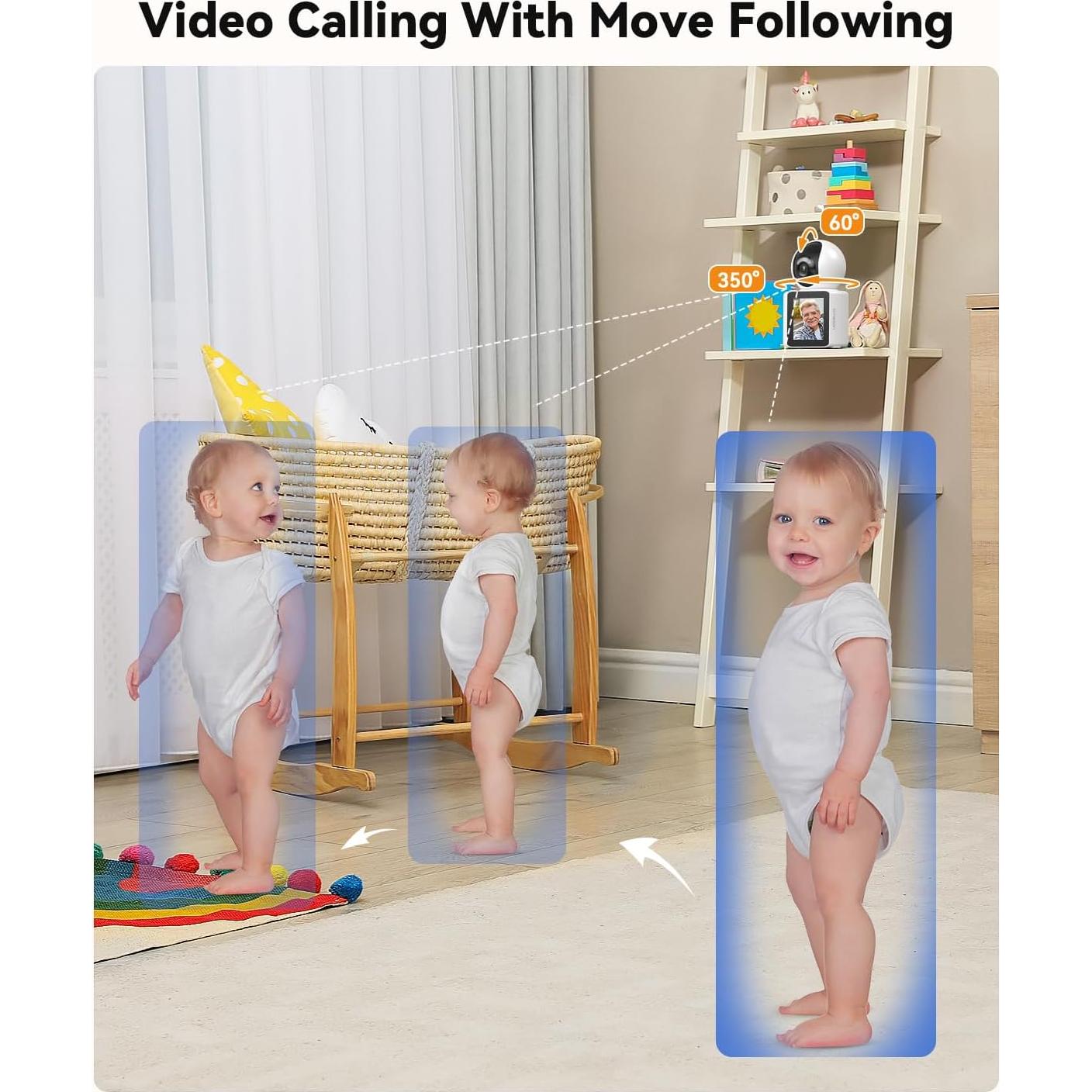 Cámara de Video TMEZON 1080P Inalámbrica para Mascotas