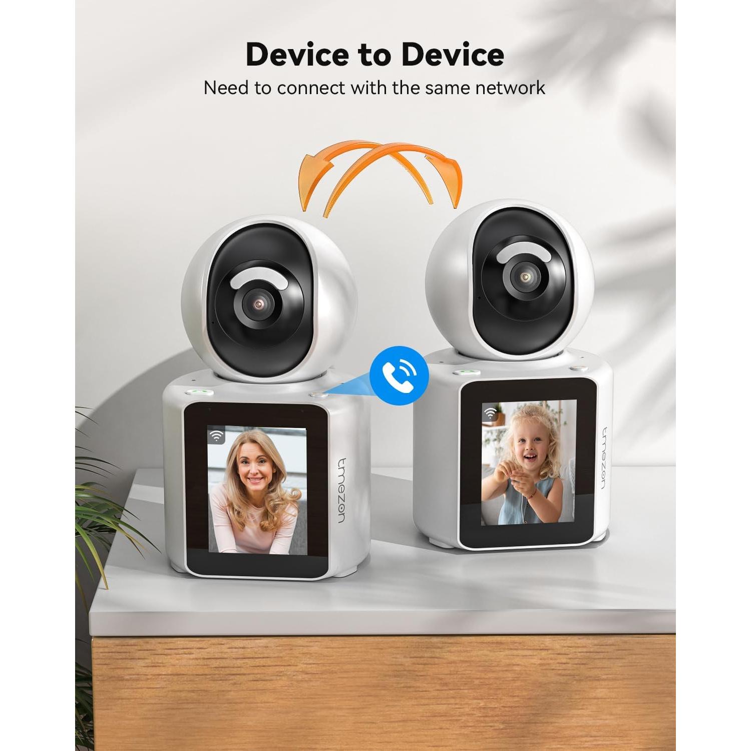 Cámara de Video TMEZON 1080P Inalámbrica para Mascotas
