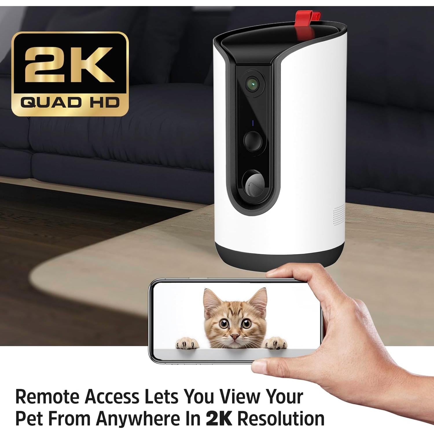 Energizer Smart Pet Treater 2K con cámara, audio y Wi-Fi