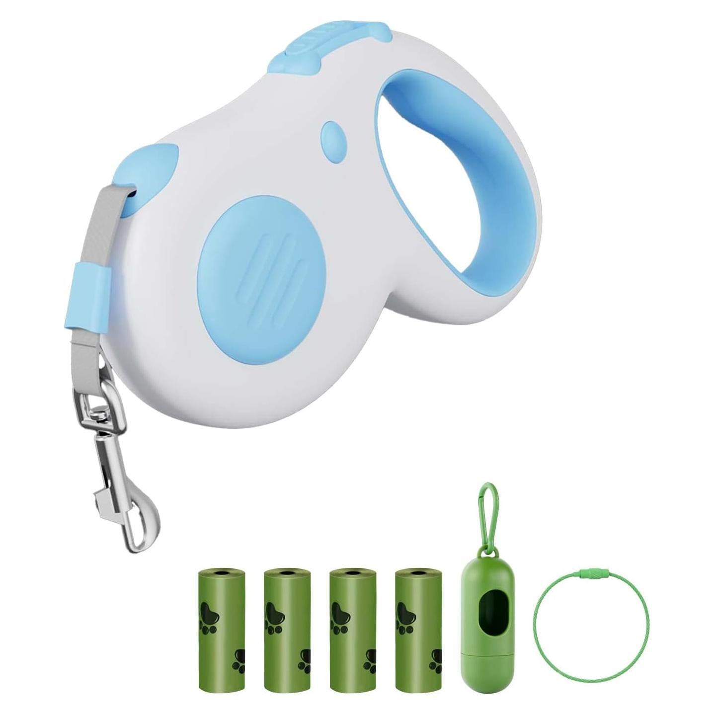 Correa Retráctil para Perro JAWADE 4.88 m hasta 20 kg Azul