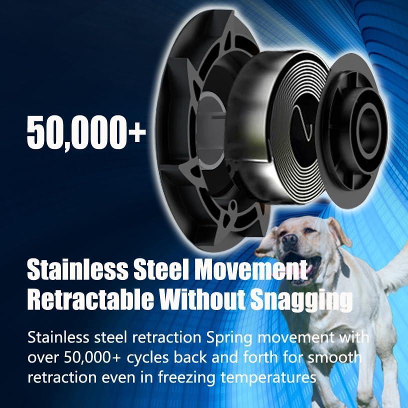 Correa de Perro Retráctil DATIENIU PAWS 5m Ajustable Negra