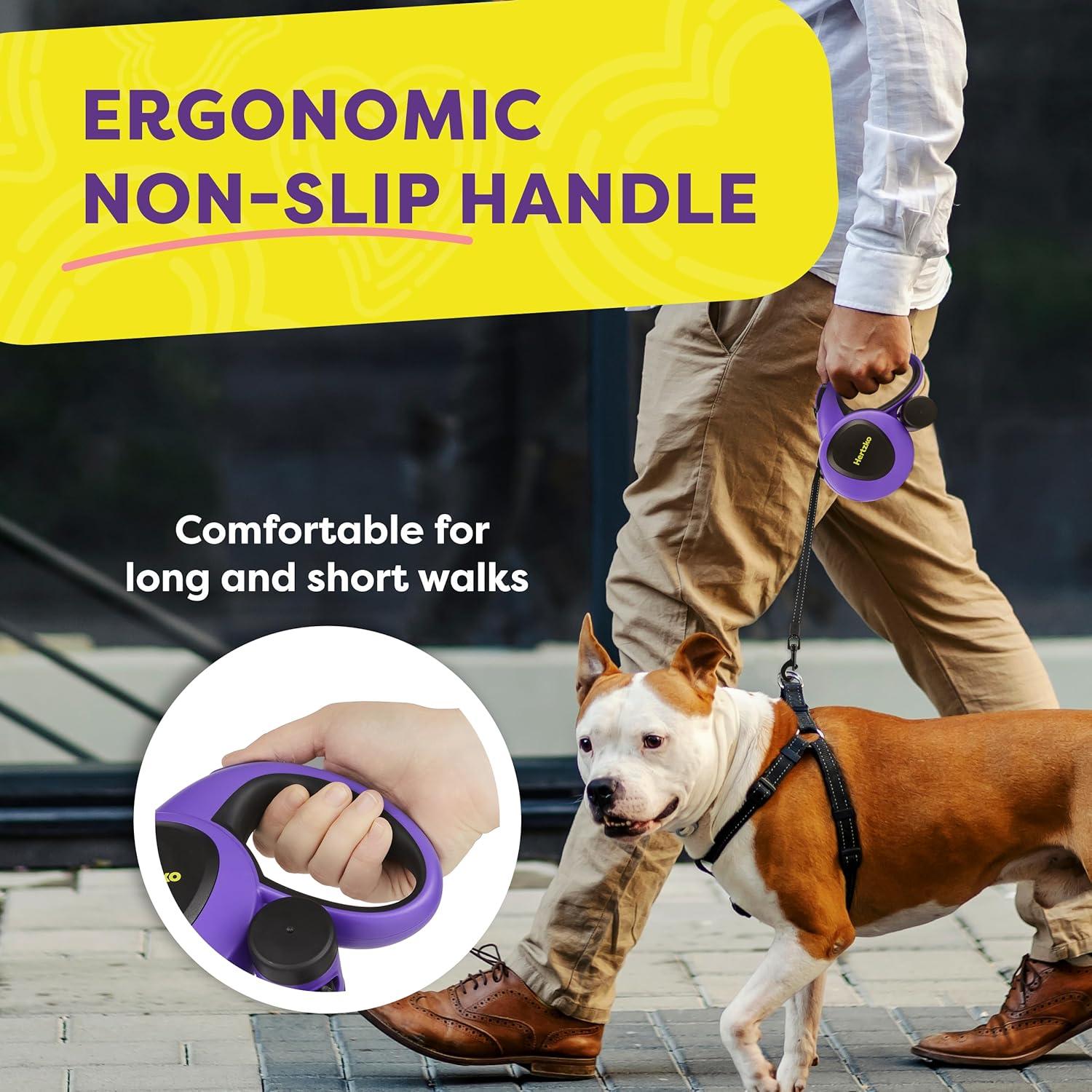 Correa Retráctil para Perros Hertzko 4.88 m Nylon 50 kg