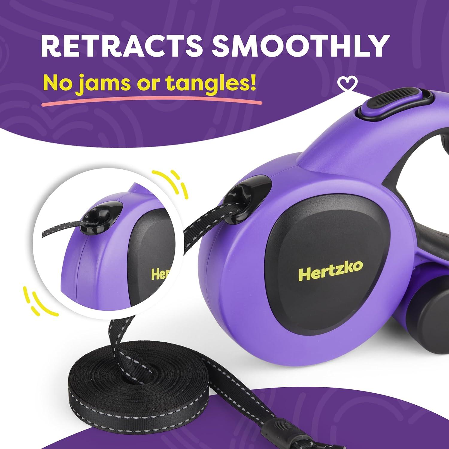 Correa Retráctil para Perros Hertzko 4.88 m Nylon 50 kg